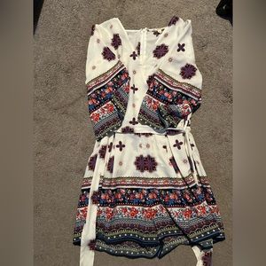 Retro 3/4 sleeve romper